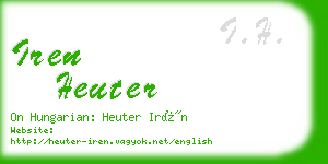 iren heuter business card